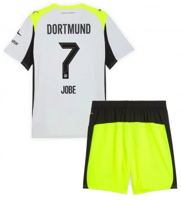 Borussia Dortmund Jobe Bellingham #7 Replica Away Stadium Kit for Kids 2025-26 Short Sleeve (+ pants)